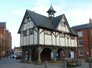 The picturesque Grammar School at Market Harborough was built in 1614