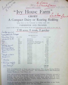 Sales particulars, Ivy House Farm, Groby, 1932