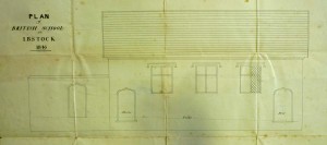 Plan of Ibstock British School, 1846
