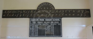 Bardon Chapel School alphabet board
