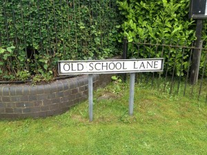 Bagworth school is remembered in this road sign