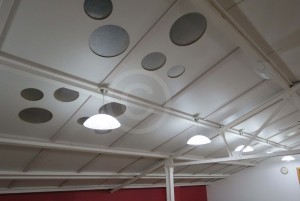 Figure 6: Detail of ceiling panels at the Namdhari Gurdwara on Linden Street. © Clare Canning 2015