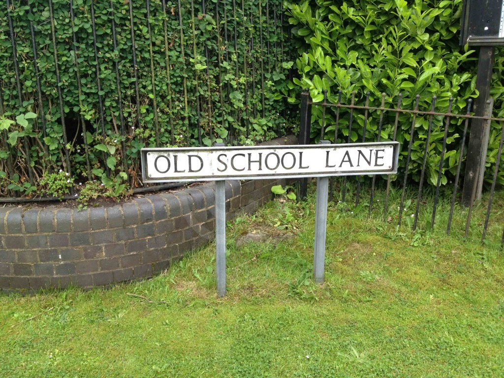Bagworth school is remembered in this road sign